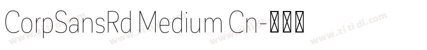CorpSansRd Medium Cn字体转换